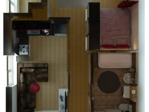interior of apartament 3Dモデル