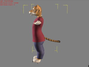 tiger cartoon character 3D 모델
