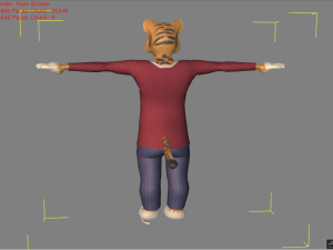 tiger cartoon character 3D 모델