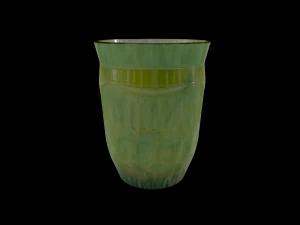textura de vaso de vidro grego e modelo lowpoly Modelo 3D