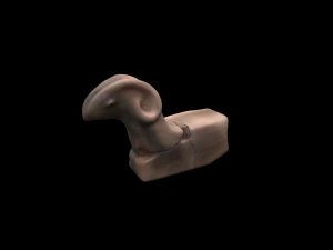 ギリシャの雄羊像のテクスチャとモデルの低ポリ 3Dモデル