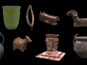 greek artefacts texture and model lowpoly 3D-Modell