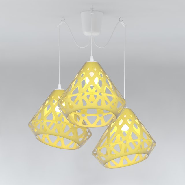 chandelier zaha light 3D 모델 .c4d .max .obj .3ds .fbx .stl .blend 