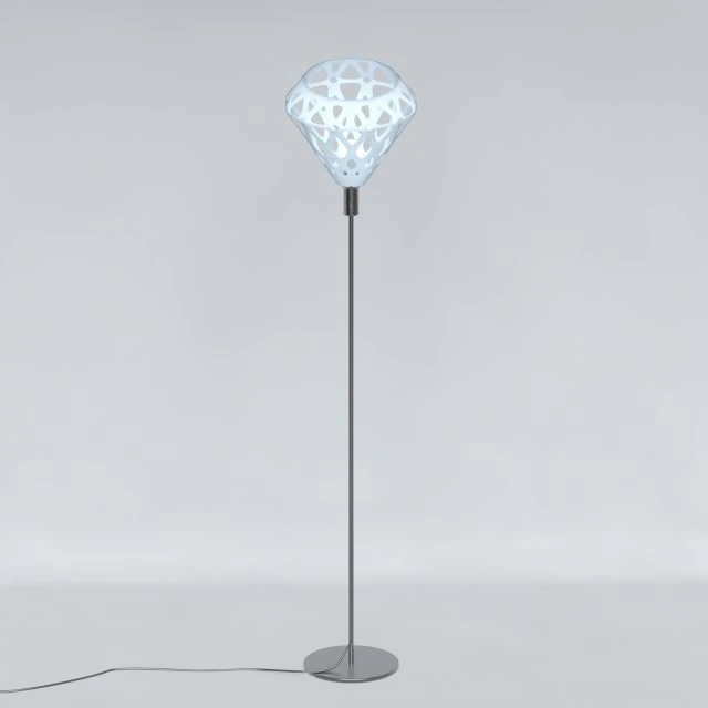 floor lamp zaha light 3D Model .c4d .max .obj .3ds .fbx .stl .blend