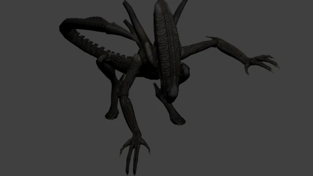 xenomorph from the game aliens vs predators 3D Model .c4d .max .obj .3ds .fbx .stl .blend 