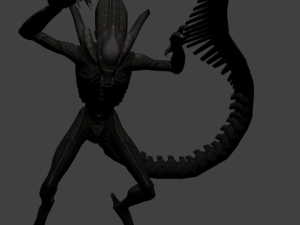 xenomorph from the game aliens vs predators 3D Model