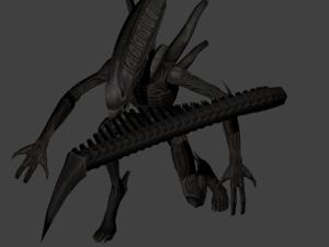 xenomorph from the game aliens vs predators 3D Model