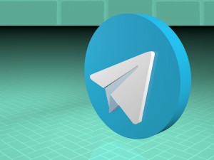 3d telegram logo 3Dモデル