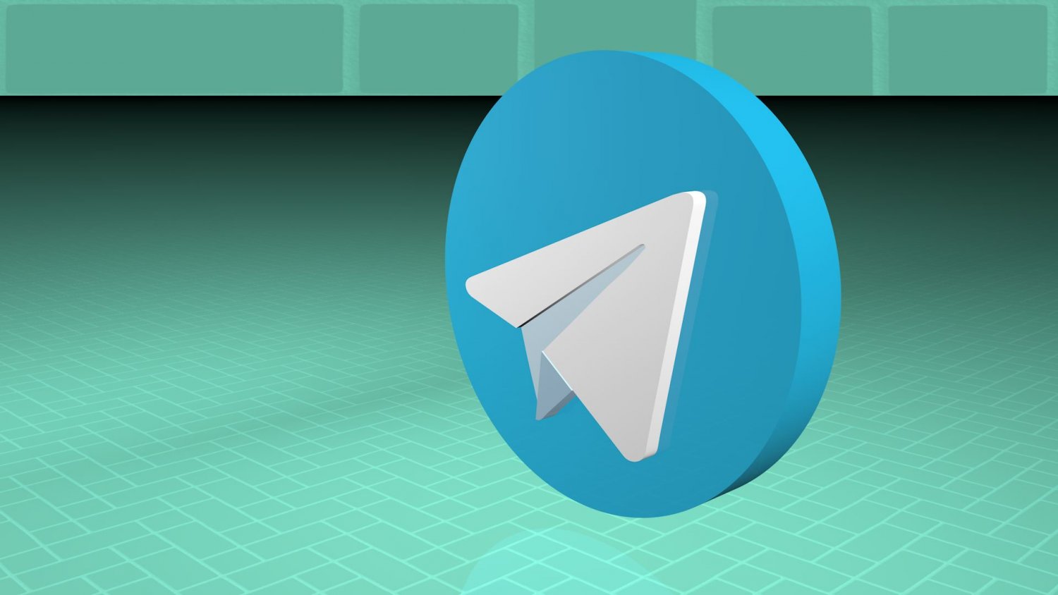 telegram logo 3d
