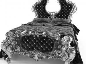 classical bed 3D Модель