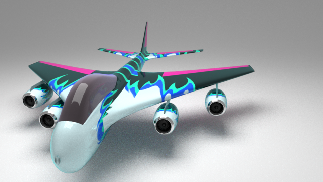 stunt jet 3D 模型 .c4d .max .obj .3ds .fbx .stl .blend 