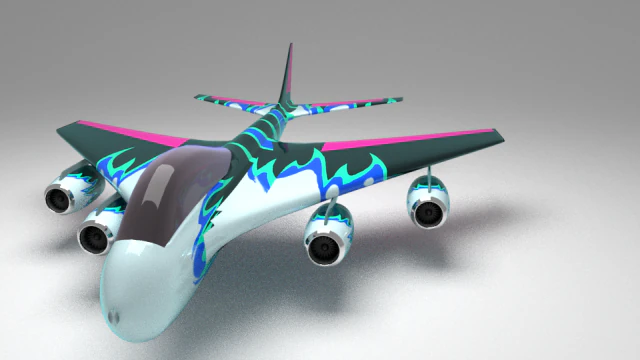 stunt jet 3D Model .c4d .max .obj .3ds .fbx .stl .blend 