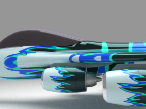 stunt jet 3D 模型