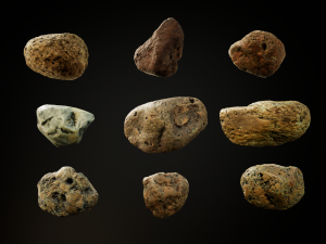 cool smooth stone pack vol01 Modèle 3D
