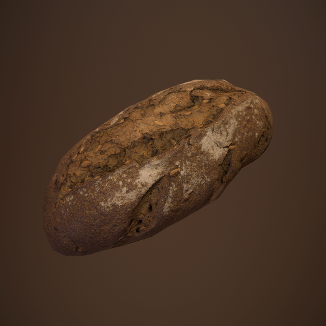 tasty bread 01 3D Модель .c4d .max .obj .3ds .fbx .stl .blend 