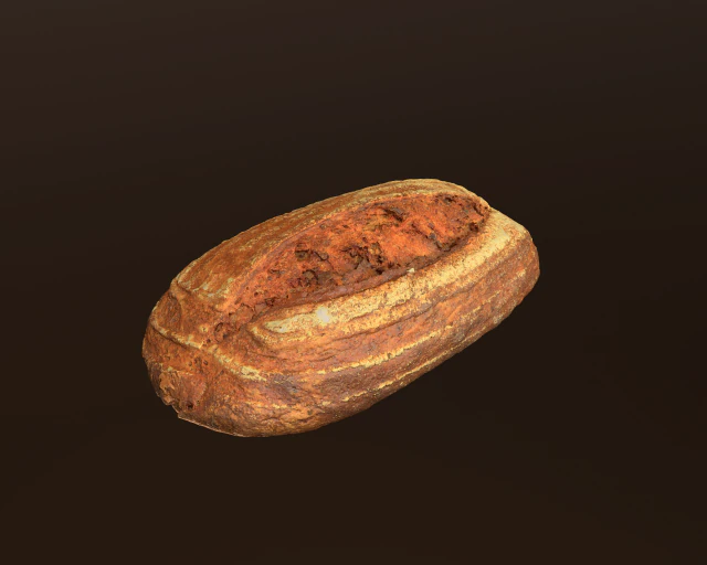 tasty bread 08 3D Model .c4d .max .obj .3ds .fbx .stl .blend 
