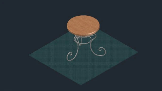 table garden 3D Model .c4d .max .obj .3ds .fbx .stl .blend 