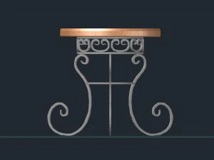 table garden 3D Model