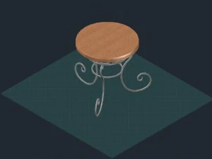 table garden 3D Model