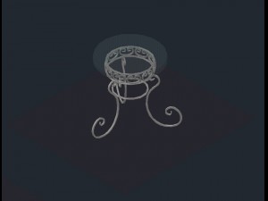 table garden 3D-Modell