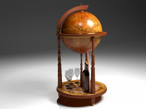 globe bar 3D Model