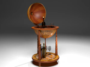 globe bar 3D Model