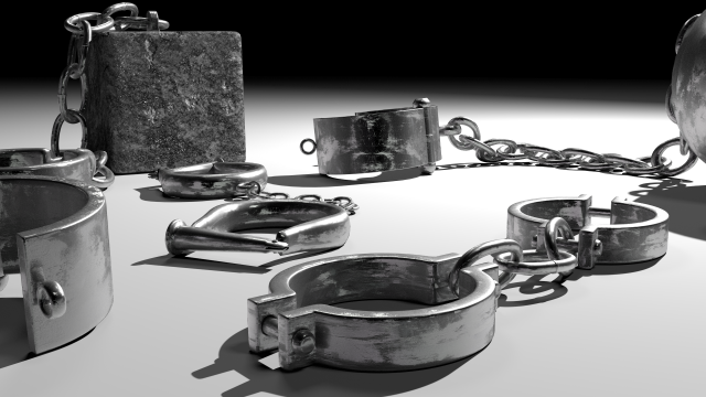 medieval shackles 3D मॉडल .c4d .max .obj .3ds .fbx .stl .blend 