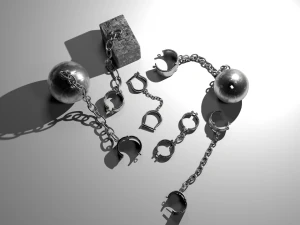 medieval shackles 3D Model