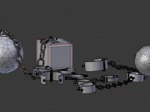 medieval shackles 3D मॉडल