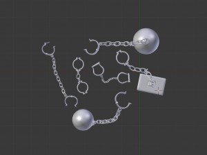 medieval shackles 3D मॉडल