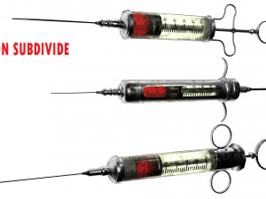 vintage syringe Modello 3D