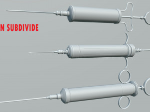 vintage syringe Modello 3D