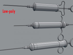 vintage syringe Modello 3D