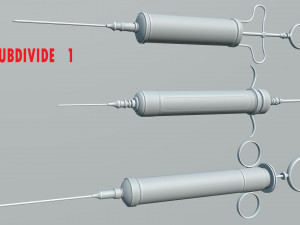 vintage syringe Modello 3D