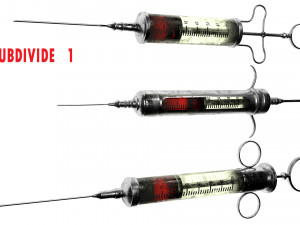vintage syringe Modello 3D