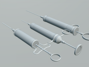 vintage syringe Modello 3D