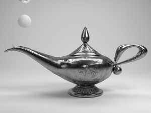 alladin lamp 3D Model