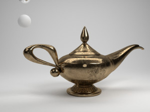 alladin lamp 3D Model