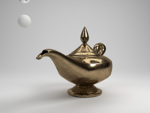 alladin lamp 3D Model