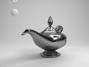 alladin lamp 3D Model