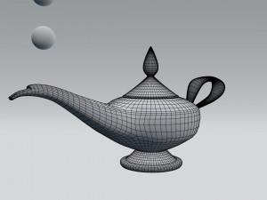alladin lamp 3D Model