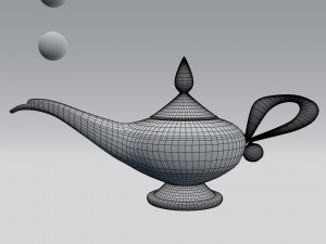 alladin lamp 3D Model
