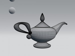 alladin lamp 3D Model