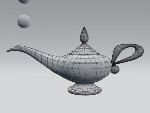 alladin lamp 3D Model