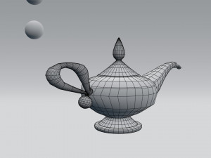 alladin lamp 3D Model
