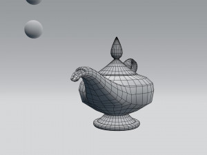 alladin lamp 3D Model