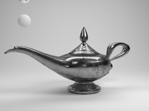 alladin lamp 3D Model