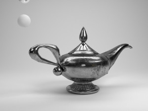 alladin lamp 3D Model
