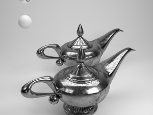 alladin lamp 3D Model