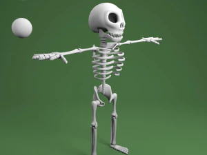 cartoon skeleton 3D Model